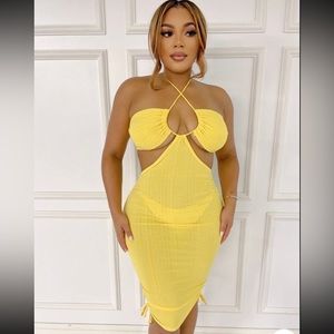 Spring/summer mini halter dress